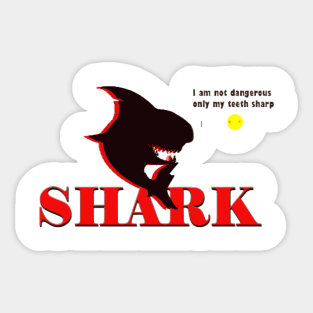 Shark teeth Sticker